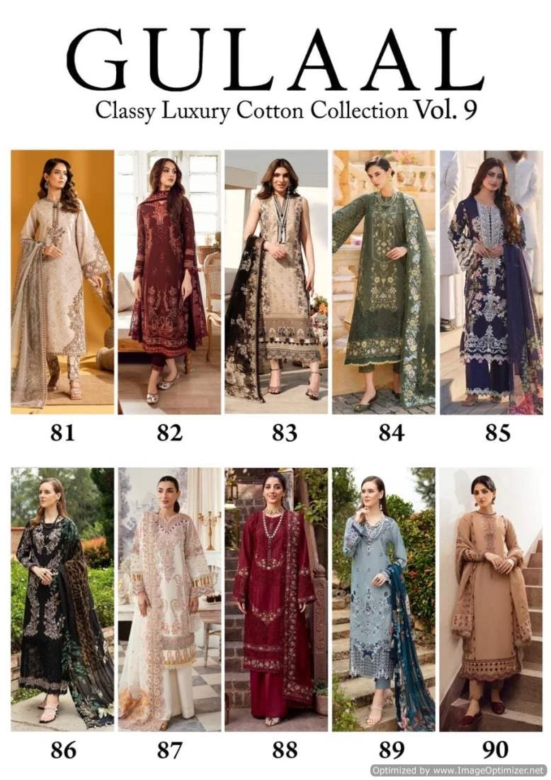 Gulaal Karachi Vol-9 - Dress Material